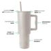 Home & Garden New Gradient 304 Steel Thermos Cup Portable Handle Straw Cup 40oz Large Capacity Ice Cup_voghion.com