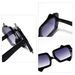 Gafas de sol cuadradas degradadas 2025 - Montura irregular unisex (protección UV, estilo moderno)_voghion.com