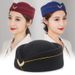 New Arrivals Women's Party Cosplay Cap Wool Felt Air Hostesses Beret Airline Stewardess Formal Sailor Uniform Hat Caps Stage_voghion.com