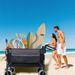 Multi-Functional Push-Pull Folding Wagon Cart With Rotating Handle & 9"x4" Beach Tires For Camping & Beach –300L XL Heavy-Duty, Large Capacity For Transport, Groceries, And Outdoor Use_voghion.com