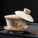 Ru Kiln Three-Talent Covered Floating Brewing Bowl, Single Non-Scalding Hand Gongfu Set, High-End Household Ceramic Tea_voghion.com