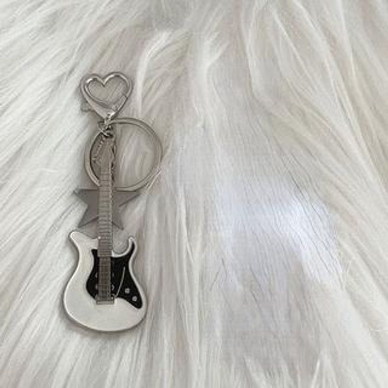 Spice Girls Bass Guitar Sweet Cool Millennium Pentagram Bag Pendant Keychain_voghion.com