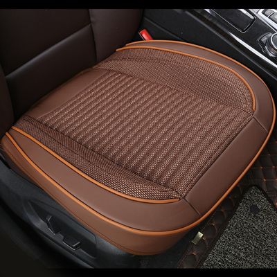 Housse de siège auto en cuir 3D, coussin de protection respirant tout usage en lin pour la plupart des berlines et SUV_voghion.com