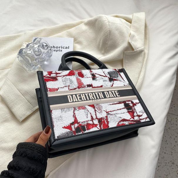 Augstas kvalitātes teksturēta sieviešu soma, lielas ietilpības, 2023. gada jaunā vasaras audekla plecu soma, nišas klases iepirkumu soma ikdienas lietošanai._voghion.com