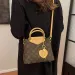 Designer Crossbody With Gold Keys Handle Metal Texture Women Monogram Ladies Shoulder B Versatile Letter Printed_voghion.com