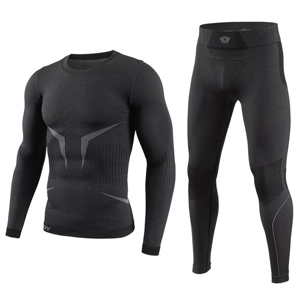 Skiing Quick Drying Outdoor Sports Function Intimates Men's Suit Hiking Heattech Wicking Breathable Tight Compression_voghion.com