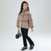 Girls' Winter Coat, Korean Style Casual Cotton Padded Jacket, Sweet And Fashionable Down Jacket For Middle And Large Children_voghion.com