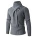 Men's High Neck Button Scarf Pullover Sweater – Winter Knitwear Casual Base Layer (Black, Red, Apricot, Grey, M-4XL)_voghion.com