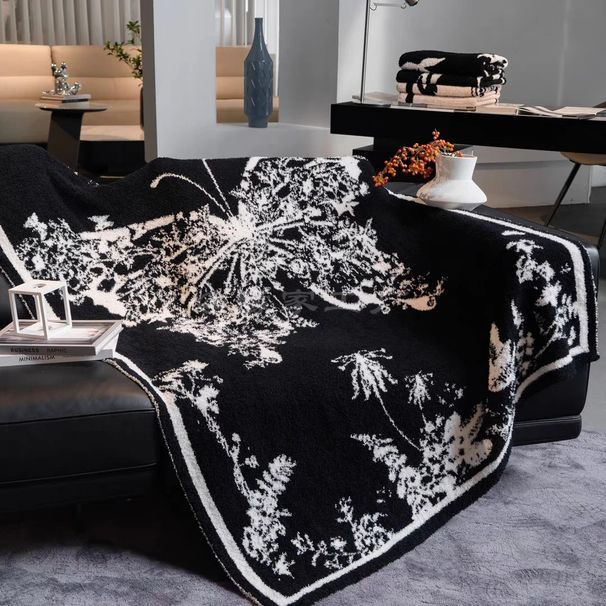 Butterfly Sofa Knitted Super Nap Bed Decoration Soft Veet Blanket_voghion.com