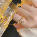 2024 New Heart For Women Fashion Light Luxury Niche Ins Trendy Internet Celebrity High-end Adjustable Open Ring_voghion.com
