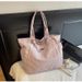 Stylish Large Capacity Canvas Tote Bag For Women - Lightweight Casual Shoulder Bag With Multiple Pockets, Perfect For Travel, Work & Daily Use_voghion.com