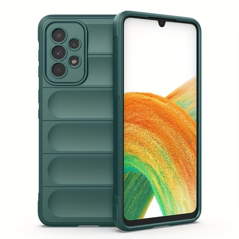 UltraGuard triecienizturīgs telefona maciņš — uzlabota šķidrā silikona aizsardzība Galaxy S24 līdz A12 sērijai — universāli saderīgs aizsargājošs aizmugurējais vāciņš_voghion.com