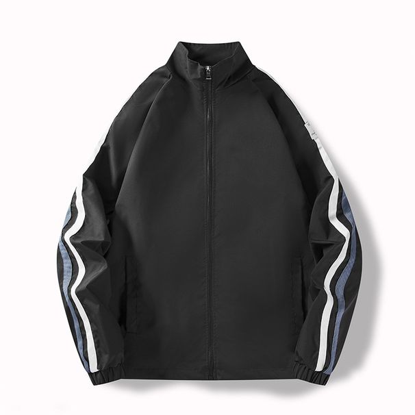 Men's Corduroy Streetwear Jacket – Trendy Slim-Fit Stand Collar Coat, Lightweight Breathable, Unisex Casual Outerwear (M-4XL, 4 Colors)_voghion.com