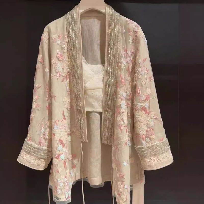 Women's Clothing National Style Beading Embroidery Cool Wind, Sun Protection Clothing, Jacket, Pole Grade Top, Spring And Summer_voghion.com