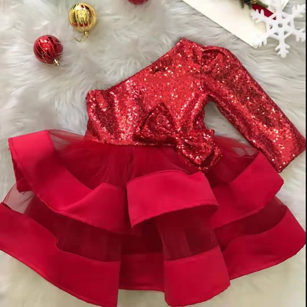 Abito in tulle soffice per bambina - Abito da principessa bianco gonfio per damigella d'onore e festa di compleanno_voghion.com