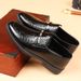 2025 New Business Large Size Crocodile Pattern Slip-On Casual Versatile Formal Men's Leather Shoes_voghion.com