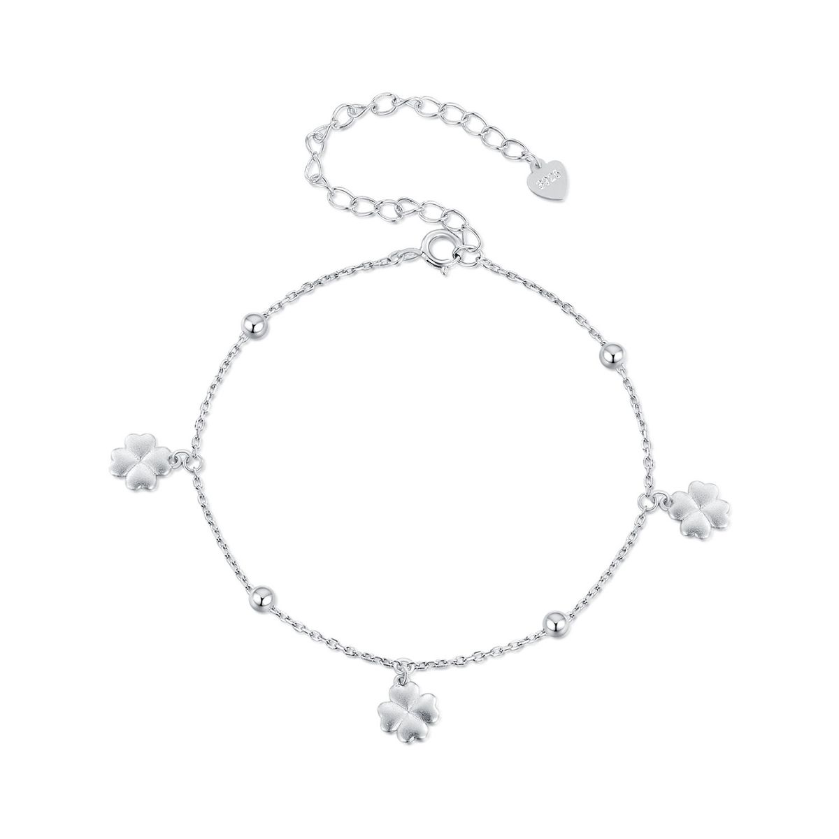 Bracciale Clover, bracciale in argento sterling 925 per donna_voghion.com