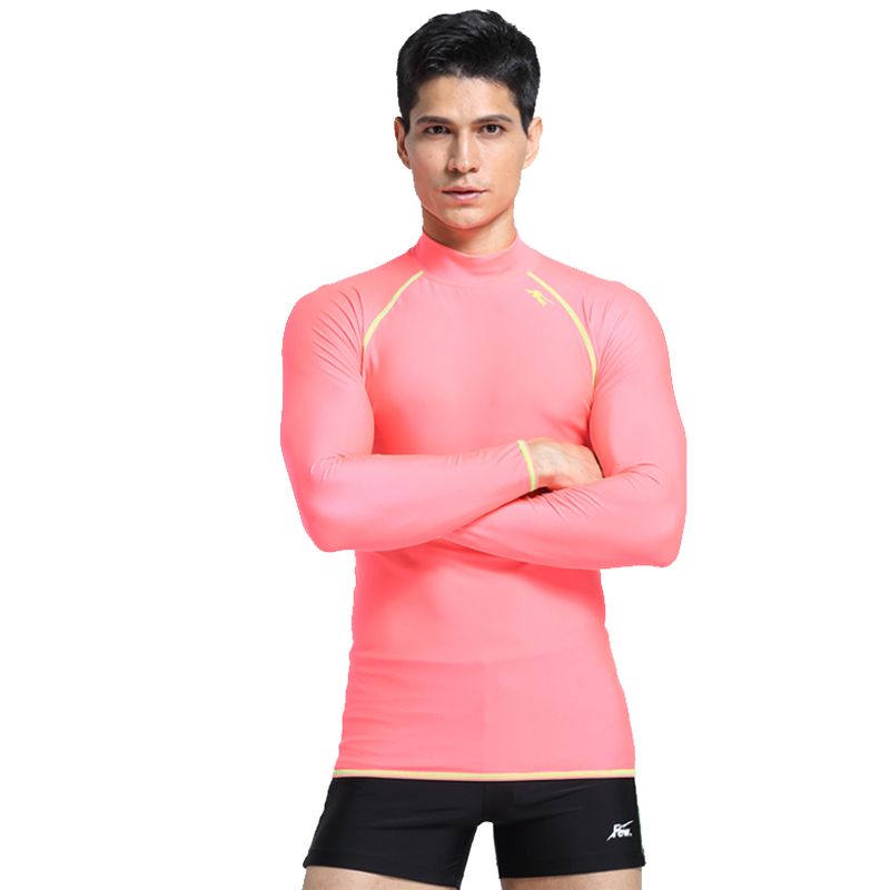 Maglia a maniche lunghe rosa surf a prova di meduse M1022_voghion.com