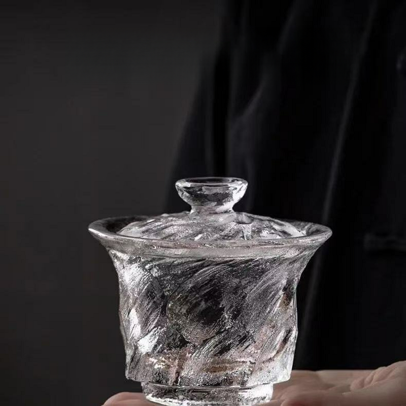Gaiwan Cocktail High-Value Kung Fu Chinese Style Tea Drinking Glass Wine Cold Brew Cup_voghion.com