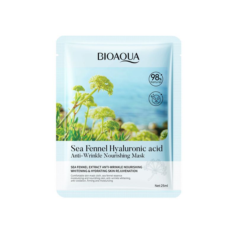 [] BIOAOUA Sea Fennel Hyaluronic Acid Anti Wrinkle Nourishing Moisturizing Facial Mask_voghion.com