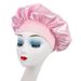 Wide brim high elastic beauty salon hair care hat female nursing satin sleeping cap chemotherapy cap shower cap_voghion.com