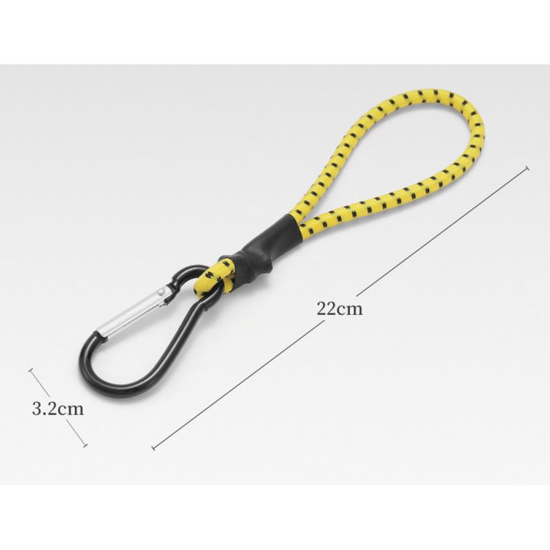 Outdoor mountaineering buckle, hook, multi-functional camping tent rope, portable, high-strength tensile elastic rope_voghion.com