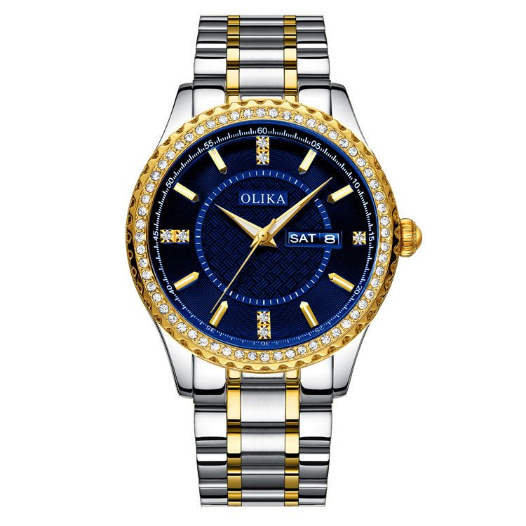 Nuovo orologio da uomo Cross Border 2020, orologio da coppia con diamanti, orologio da donna al quarzo in acciaio inossidabile impermeabile_voghion.com