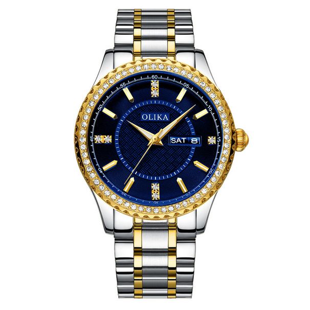 Nuovo orologio da uomo Cross Border 2020, orologio da coppia con diamanti, orologio da donna al quarzo in acciaio inossidabile impermeabile_voghion.com