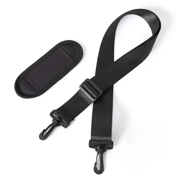 1PC Adjustable Strap Durable Detachable Nylon Bag Simple Solid Color Replacement Belt With Shoulder Pad 250926_voghion.com