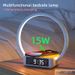 Mobile Phone Alarm Bedside Multifunctional Bluetooth Speaker Wireless Charging Table Lamp Wake-Up Ambient Light_voghion.com
