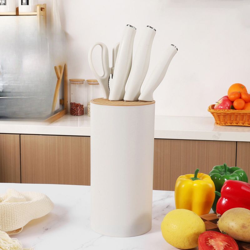 Stainless Steel Cutlery Set Style Household High-Quality Yangjiang Kitchen With Knife Rest Non-Stick Sharp_voghion.com