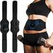 Cintura in silicone con display di ricarica, nuova attrezzatura EMS, dispositivo per il fitness dei muscoli addominali_voghion.com