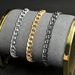 Bracciale unisex alla moda audace cubano Hip Hop Simple Basic Chain NK_voghion.com