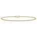 14K 10 Inch 1.4mm Round Open Link Cable With Lobster Clasp Anklet_voghion.com