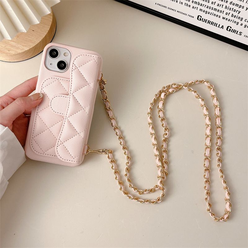 Neutral Small Fragrant Wind Lychee Pattern Chain Model Iphone15Promax Iphone13 Fashion 12 Internet Celebrity 11 Mobile Phone Case_voghion.com
