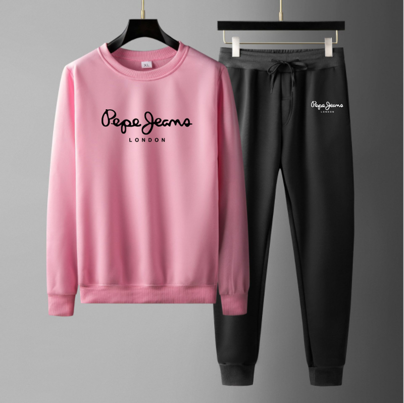 2023 New Spring and Autumn Round Neck Hoodie Set Pantaloni da uomo Casual Running Sport Set Coppia Set da due pezzi_voghion.com