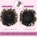 Detachable comb wig bun package 11cm55g chemical fiber wig extensions for women_voghion.com