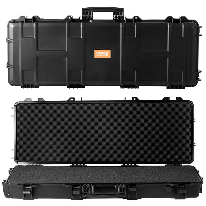 VEVOR Tactical Range Case, Outdoor Tactical Hard Case With 3 Layers Fully-protective Foams, 42 Inch Lockable Hard Tactical Range Case With Wheels, IP67 Waterproof & Crushproof_voghion.com