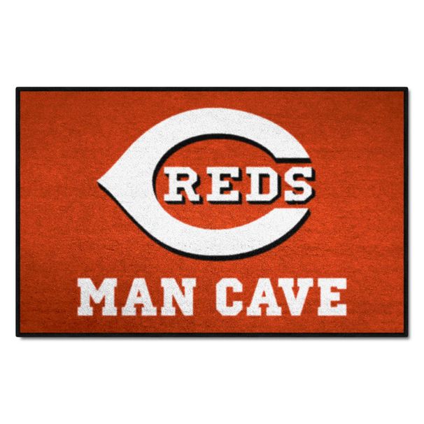 - Cincinnati Reds Man Cave Starter Rug 19"x30"_voghion.com