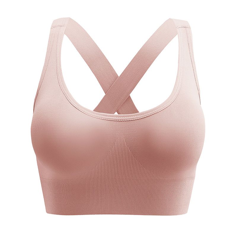 Soutien-gorge de sport fin et résistant aux chocs pour femme, vêtement d'extérieur, idéal pour le yoga, le fitness, le sport, sans coutures_voghion.com