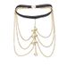 Hot Selling Exaggerated Leg Sexy Personality Elastic Lace Multi-layer Gold Butterfly Body Chain_voghion.com