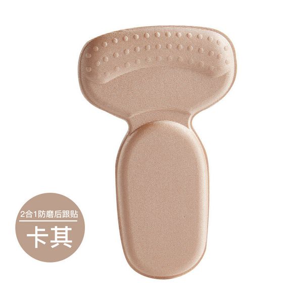 Adesivo con tallone ispessito a forma di T 2 in -1 Grande cambiamento Piccolo anti-tacco Goccia Anti-usura Regolazione antiscivolo Misura della scarpa Sottopiede con tacco alto Cuscinetto di mezza misura_voghion.com