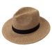 Summer Women's New Straw Cool Outdoor Travel Sunshade Protection Sun Hat Fedora_voghion.com