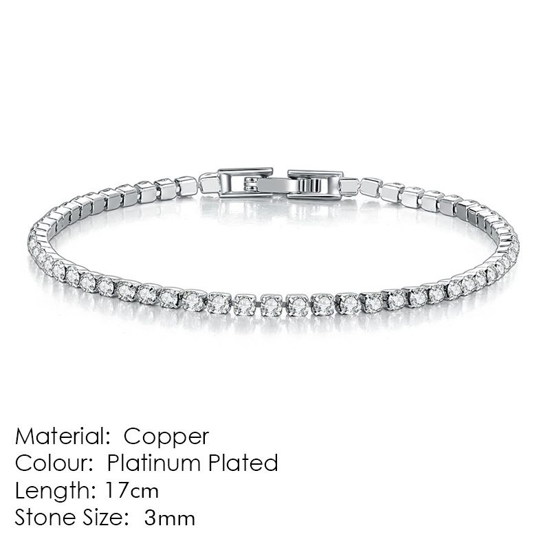 Beliebtes Tennis-Armband für Damen, mit Zirkon überzogen, echtes Gold, Handschmuck voller Diamanten, Armband s5650_voghion.com