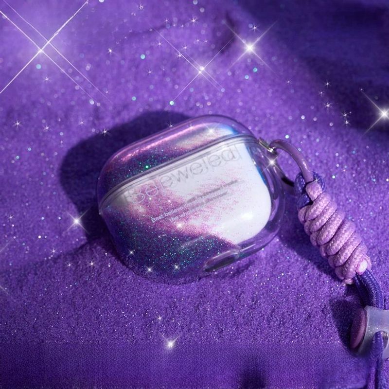 The shell space design is same as the bejeweled purple quicksand headphone case, suitable for Pro1_voghion.com