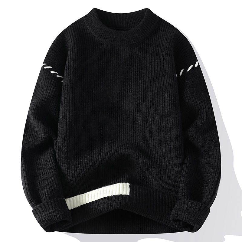 Herrenbekleidung Neuer heißer Verkauf Halbrollkragenpullover Dicker Pullover für Herren Trendy Herren Strickpullover Tops Herrenbekleidung_voghion.com