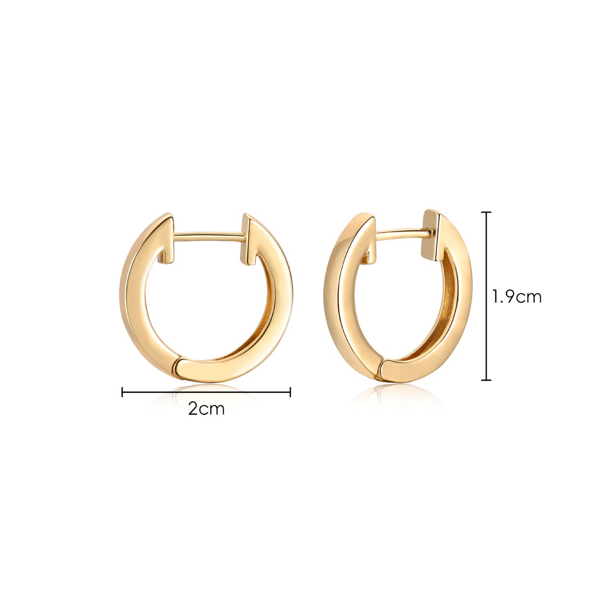 Moda geometrica in rame placcato oro vero cerchio semplice e squisito ins stile quotidiano versatile accessori femminili_voghion.com