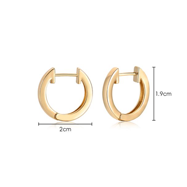 Moda geometrica in rame placcato oro vero cerchio semplice e squisito ins stile quotidiano versatile accessori femminili_voghion.com