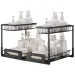 2-Tier Wire Pull Out Cabinet Under Sink Organizer 10.7'x14.2' Drawer Basket 2PCS_voghion.com