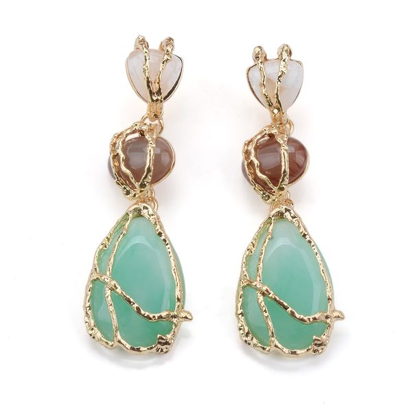 2024ZA Orecchini lunghi in resina patchwork geometrica con pendente in acrilico dalla personalità esagerata_voghion.com